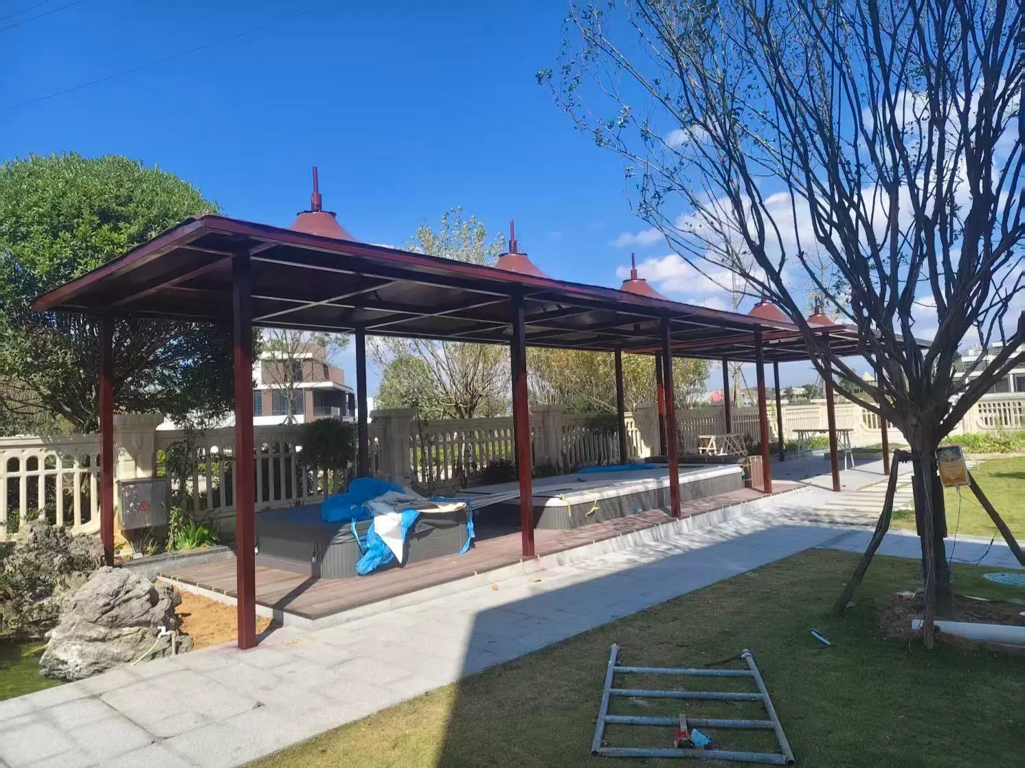贵州织金园区小区膜结构停车棚怎么选?本地源头工厂拆解三大坑,避开返修翻倍成本